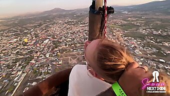 Amateur Fitness Enthusiast Enjoys Passionate Sex In Hot Air Balloon Over Pyramids